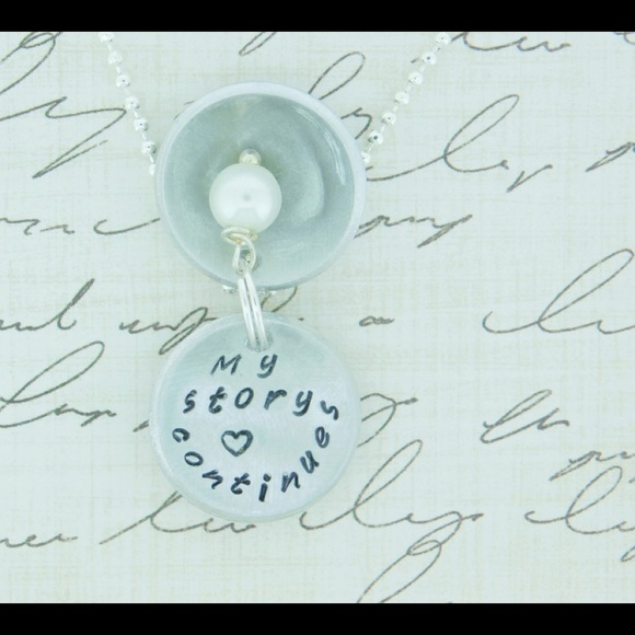 Semicolon Inspirational Locket Dome Pendant - Picture 4 of 5